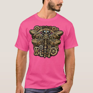 Steampunk Dragonfly Victoriaans Kunst Mechanische T-shirt