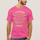 Steampunk Dragonfly Victoriaans Kunst Mechanische T-shirt (Voorkant)