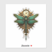 Steampunk Dragonfly Victorian Art Mechanical Steam Sticker (Vel)