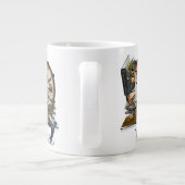 Steampunk drakenboek grote koffiekop (Achterkant)