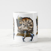 Steampunk drakenboek grote koffiekop (Voorkant)