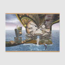 Steampunk drakenboek tissuepapier