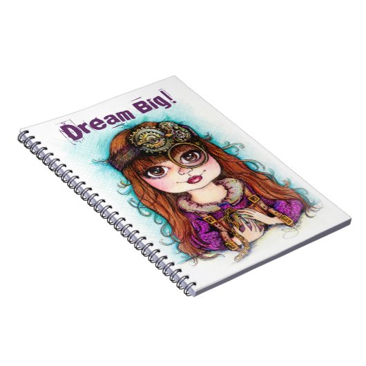 Steampunk Dream Big Notebook Notitieboek (Rechterzijde)
