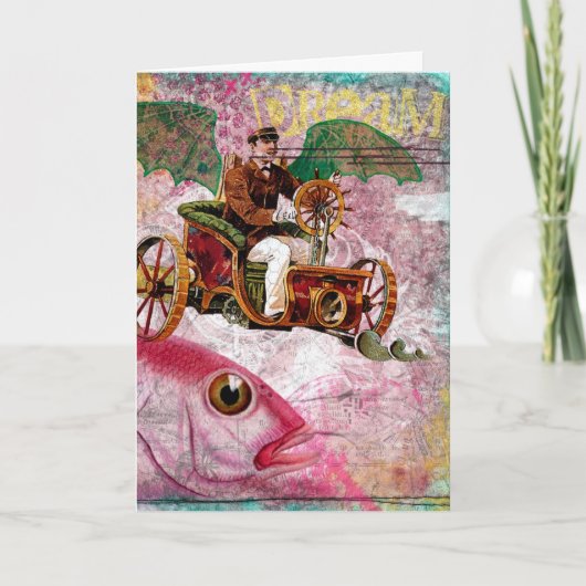 Steampunk Dream Verjaardag Kaart (Voorkant)