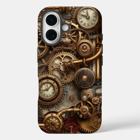 Steampunk Dreams: Gears en uurwerken Fusion Case-Mate iPhone Case (Achterkant)
