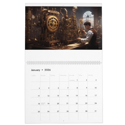 Steampunk Dreams Kalender (Jan 2026)