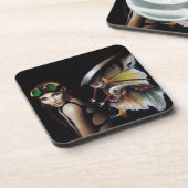 Steampunk Dreams of Flight Bier Onderzetter (Linkerzijde)