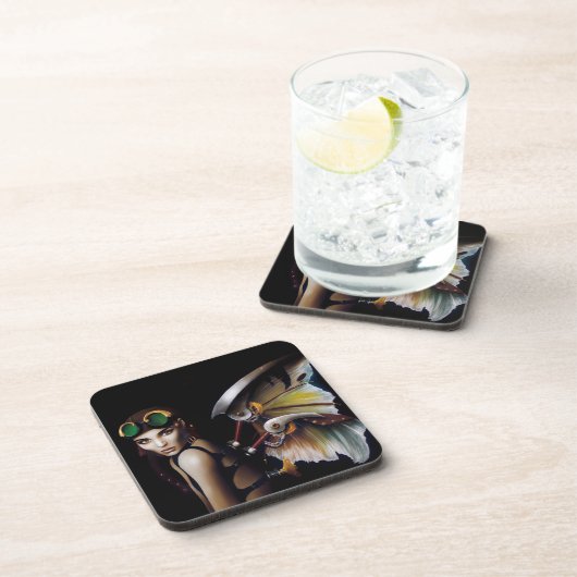 Steampunk Dreams of Flight Bier Onderzetter (Rechterzijde)