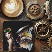 Steampunk Dreams of Flight Bier Onderzetter