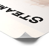 Steampunk dromen jonge vrouw poster (Hoek)