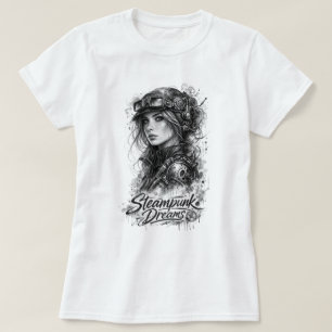Steampunk Dromen – Vintage Victoriaanse Fantasie K T-shirt