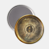 Steampunk - Drukmeter Magneet (Voorkant / Achterkant)