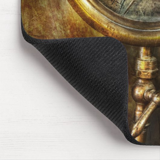 Steampunk - Drukmeter Muismat (Hoek)