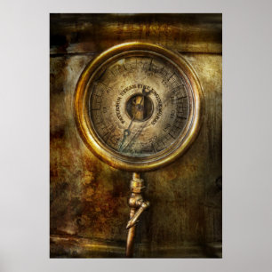 Steampunk - Drukmeter Poster