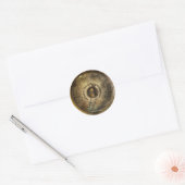 Steampunk - Drukmeter Ronde Sticker (Envelop)