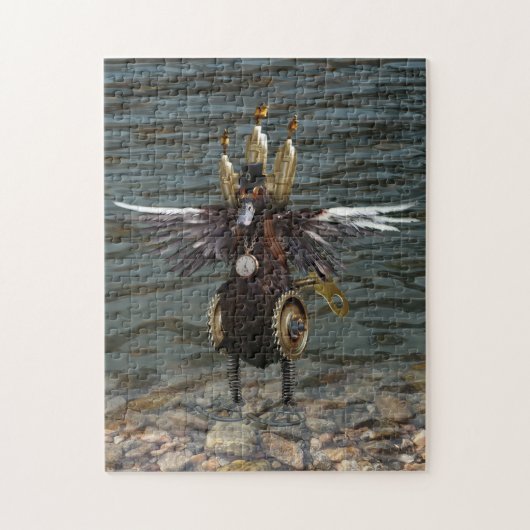 Steampunk Duck Jigzaag Puzzle Legpuzzel (Verticaal)