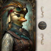 Steampunk Duck – Whimsical Vintage Decoupage Tissuepapier