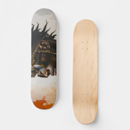 Steampunk Dude Skateboard (Voorkant)