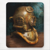 Steampunk - Duiken - De duikhelm Muismat (Voorkant)