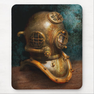 Steampunk - Duiken - De duikhelm Muismat