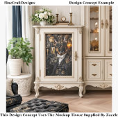 Steampunk Duitse Herder, Elzasser BT5 Decoupage Tissuepapier