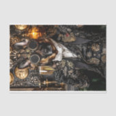 Steampunk Duitse Herder, Elzasser BT5 Decoupage Tissuepapier (Voorkant)