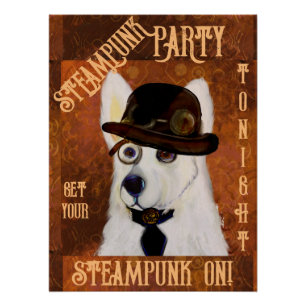 Steampunk Duitse Herder       Perfect Poster