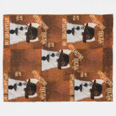 Steampunk Duitse Herdershond  Fleece Deken (Voorkant (Horizontaal))