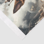 Steampunk Duitse herdershond in een oven Tissuepapier (Detail)