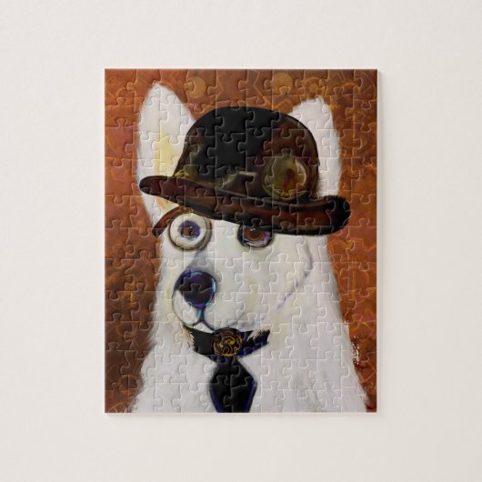 Steampunk Duitse Herdershond Legpuzzel (Verticaal)