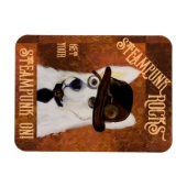 Steampunk Duitse Herdershond        Magneet (Horizontaal)