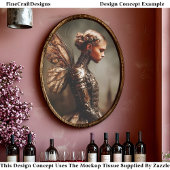 Steampunk Dystopian Fairy Woman EK5R Decoupage Tissuepapier