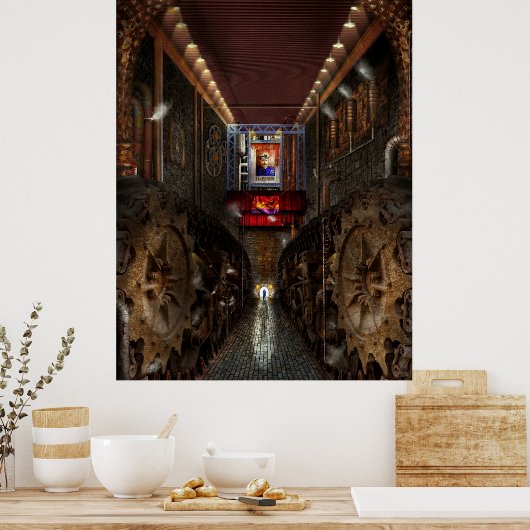 Steampunk - Dystopian society Poster (Keuken)