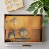 Steampunk - Dystopie - de buitenkant Tissuepapier (Geschenk)