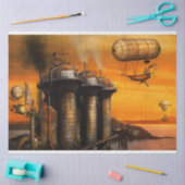 Steampunk - Dystopie - de buitenkant Tissuepapier (Craft)