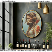 Steampunk Dystopische vrouw in masker EK4L Decoupa Tissuepapier