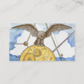 Steampunk Eagle en Gear Visitekaartje (Achterkant)