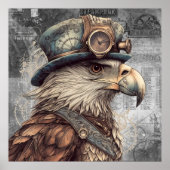 Steampunk Eagle Poster (Voorkant)