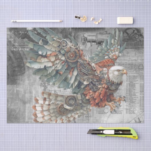 Steampunk Eagle Tissuepapier (Craft)