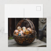 Steampunk Easter Greetings Feestdagenkaart (Voorkant / Achterkant)