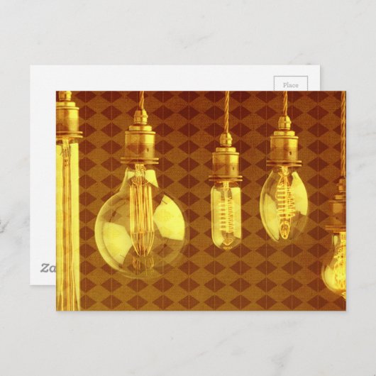 Steampunk Edison Bulbs Briefkaart (Voorkant / Achterkant)