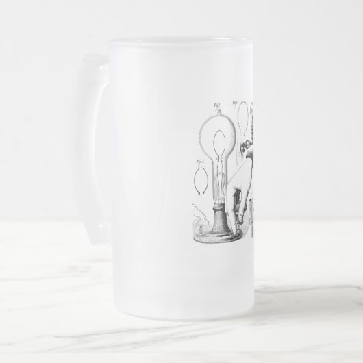 Steampunk Edison Light Bulb Matglas Bierpul (Voorkant links)