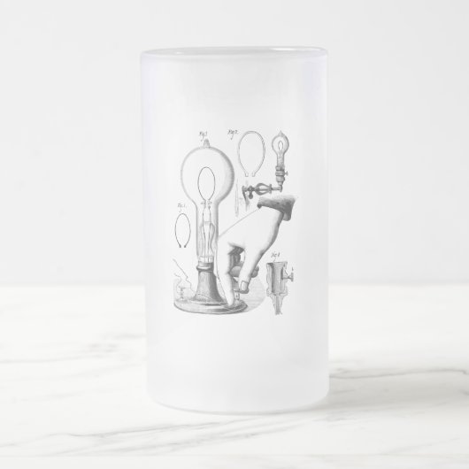 Steampunk Edison Light Bulb Matglas Bierpul (Center)