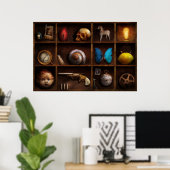 Steampunk - Een doos vol curiositeiten Poster (Thuiskantoor)