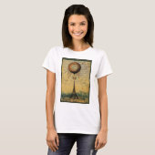 Steampunk Eiffel Tower & Hot Air-ballon T-shirt (Voorkant volledig)
