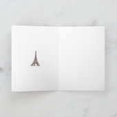 Steampunk Eiffeltoren & luchtballon Kaart (Binnen)