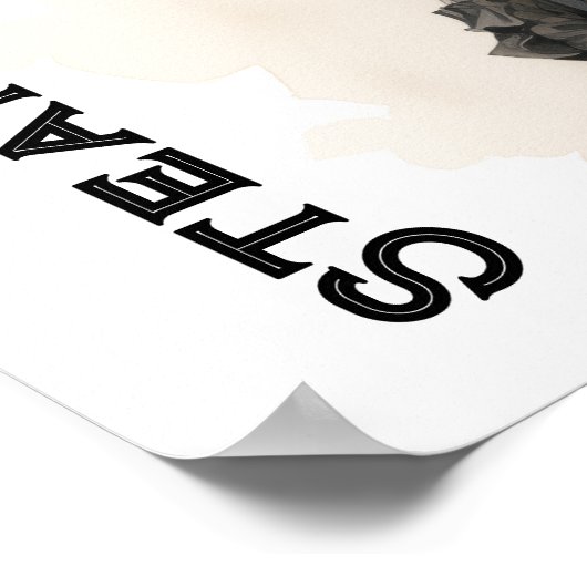 Steampunk Elegance Jonge Vrouw  Poster (Hoek)