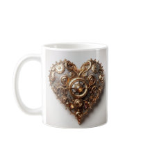 Steampunk Elegant Clockwork Gear Heart