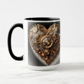 Steampunk Elegant Clockwork Gear Heart Mok (Links)