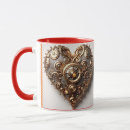 Steampunk Elegant Clockwork Gear Heart Mok
